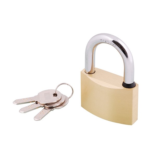 GOLD CITY brass keyed padlock with dimple keys for commercial access control.jpg