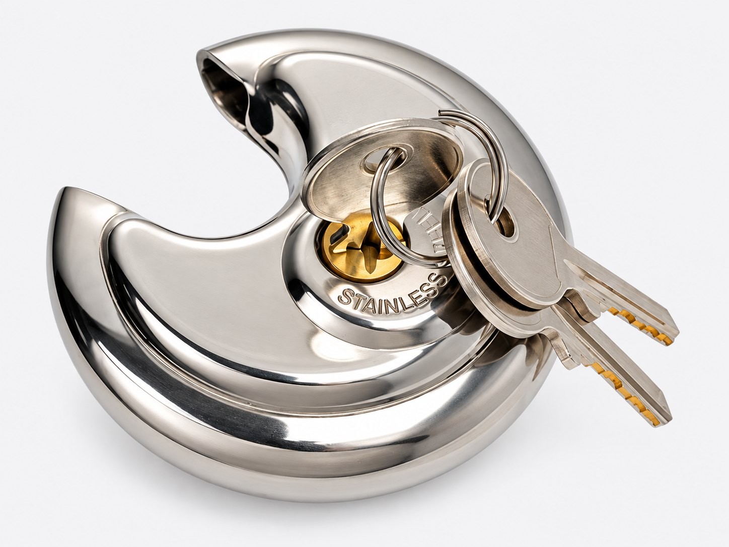GOLD CITY stainless steel discus padlock with keys for self-storage facilities.jpg